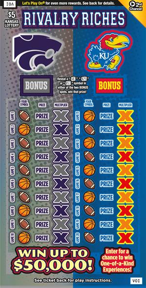 RIVALRY RICHES Ticket Art