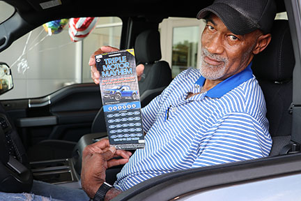 Jimmy Gray won a Ford F-150 Raptor SuperCab with Triple Motor Mayhem