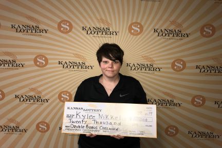Kylee Nikkel won $20,000 on a $2 Double Crossword instant scratch ticket 